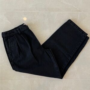 Roundtree & Yorke wide leg black jeans